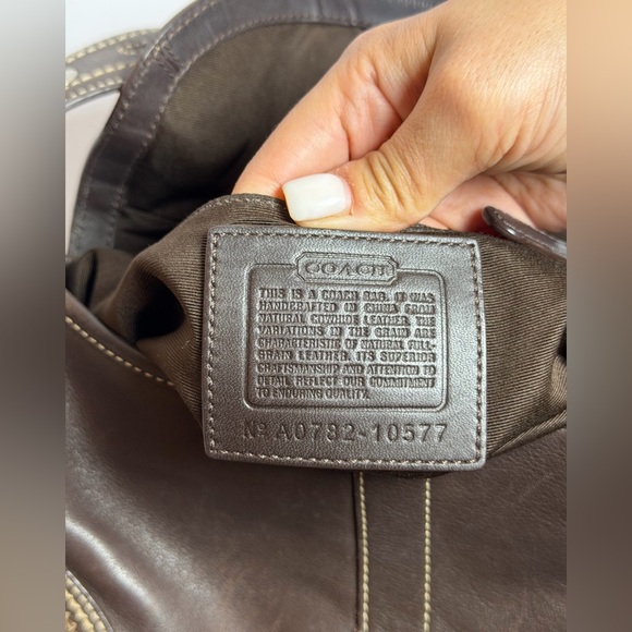 Coach Y2K SoHo Chocolate Brown Leather Shoulder Bag RARE - Picture 12 of 13